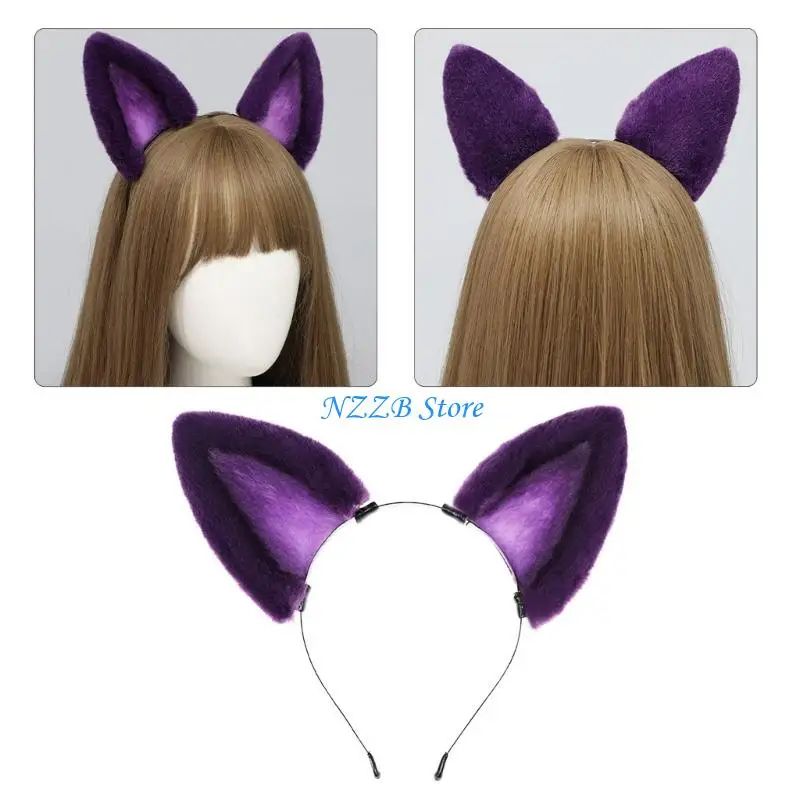 

T21F прекрасный волк котенок косплей кошки Хэллоуин вечерние костюм повязки на голову головные уборы