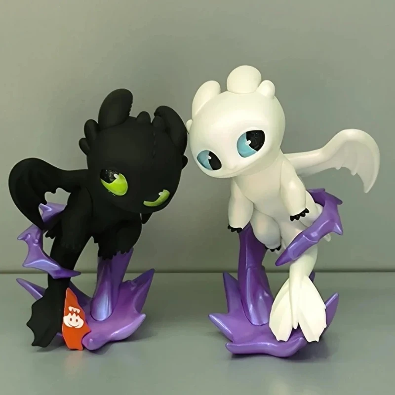In Stock 52TOYS How To Train Your Dragon Light Night Intertwined Blind Box Toothless & Light Fury Desktop Ornament Trendy Toy view 4