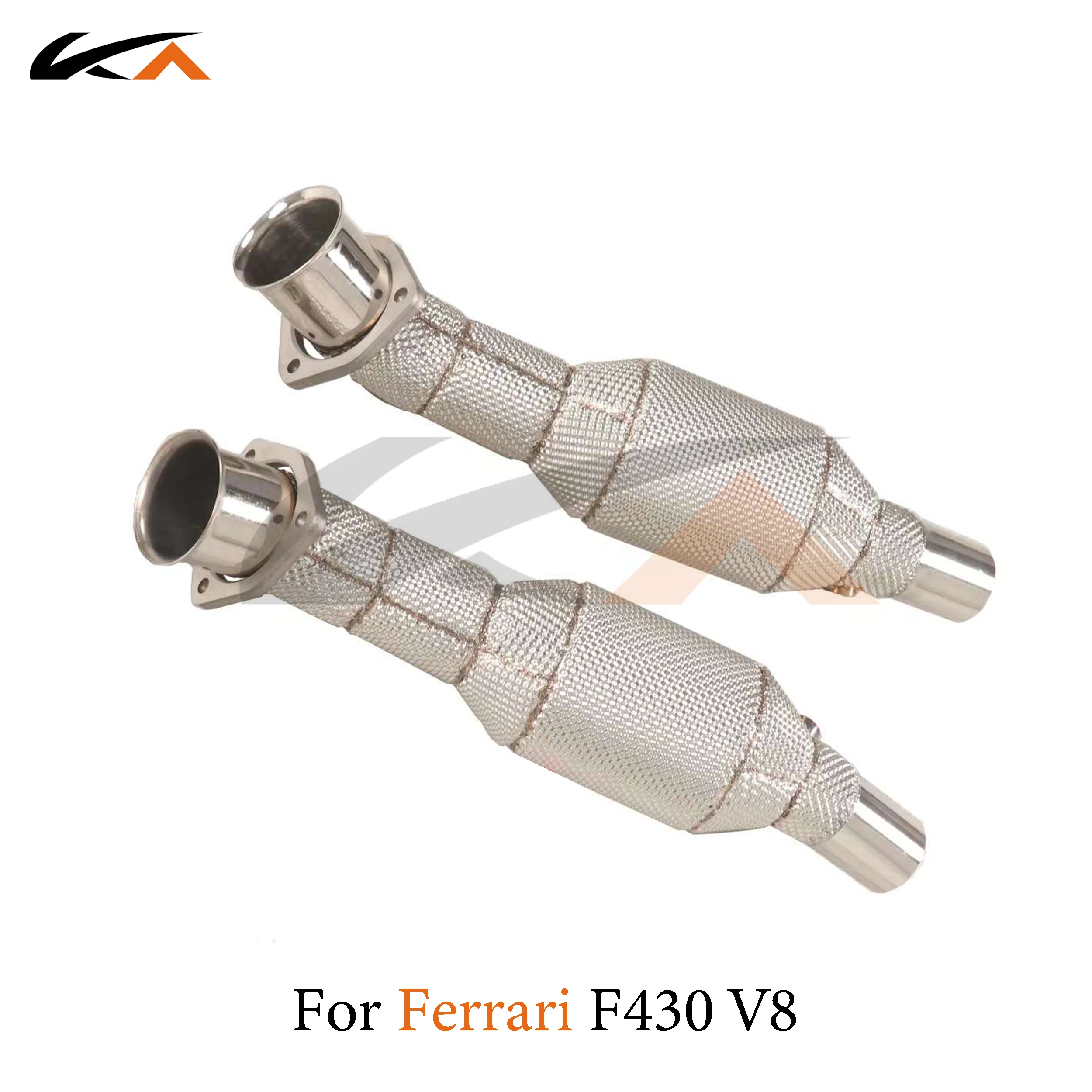 

KA Tuning exhaust system header stainless downpipe for Ferrari F430 V8 4.3L axle pipe catalysis heat shield