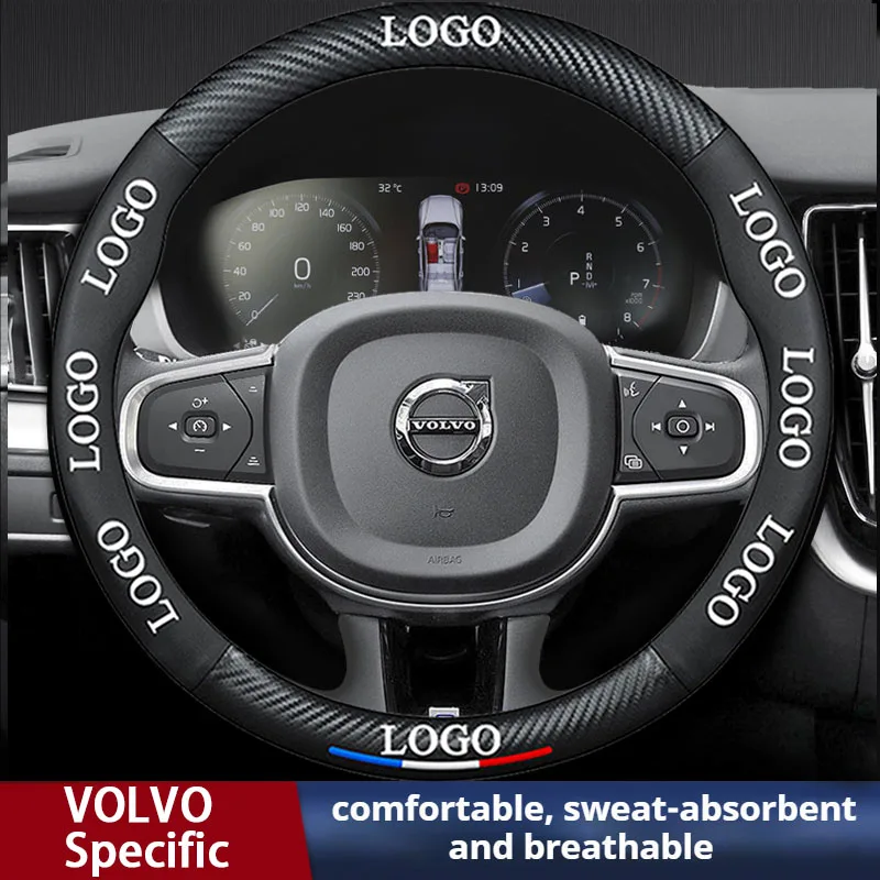 

Car Steering Wheel Cover For Volvo XC40 XC60 XC70 XC90 AWD S40 S50 S60 S80 S90 T5 T6 T8 C30 C70 V40 V50 V60 V70 V90 Auto parts