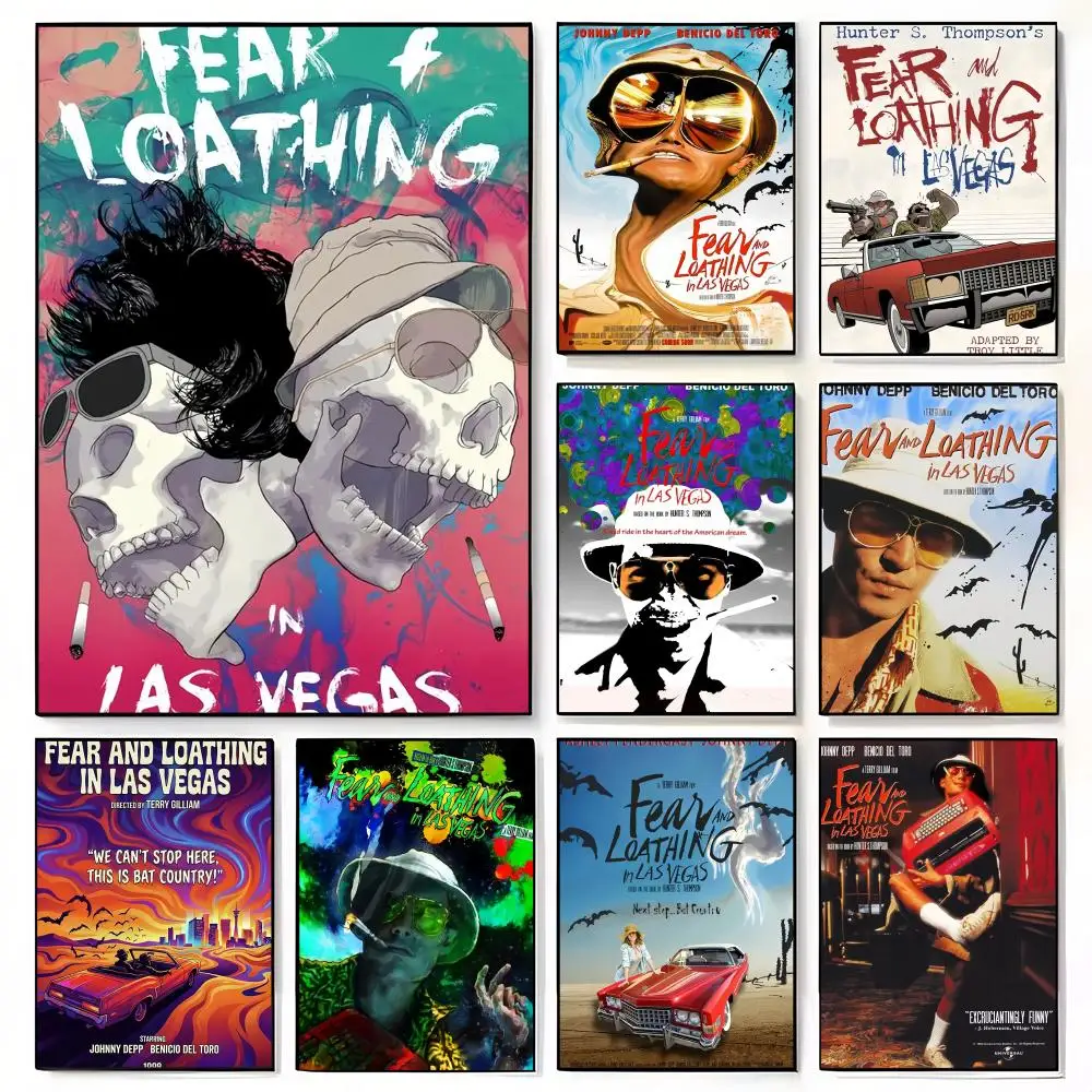 Fear and Loathing in Las Vegas Poster Decorative Wall Art for Living Rooms, Bedrooms, Bars & Cafés, Stylish Home Décor Gift