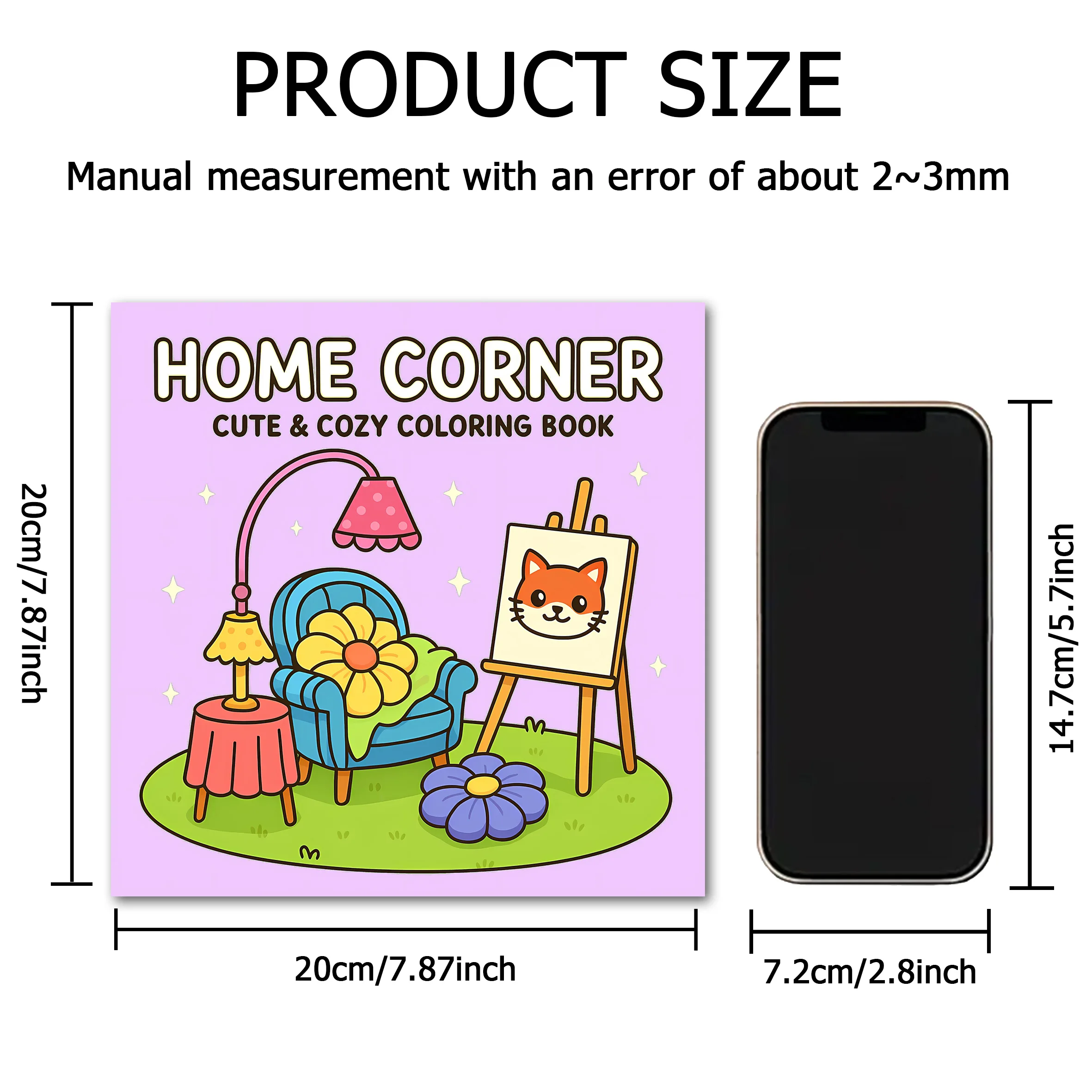 HOME Bold-easy Patterns Coloring Book for Adults Cute Drawing Book Perfect Gift for Party and Birthday