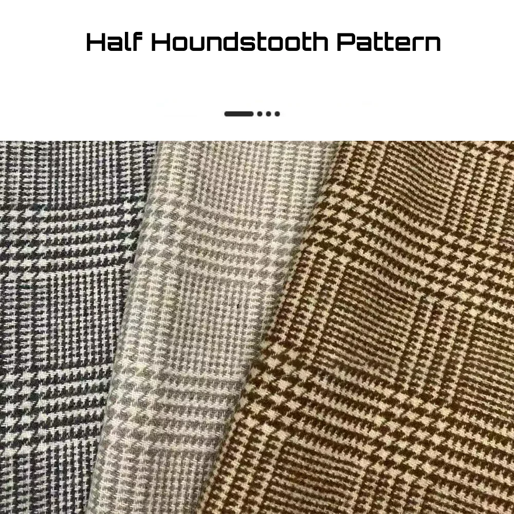 Men's suit houndstooth stripes brown notch lapel casual jacket for wedding ball party formal event birthday gift, custom tuxedo