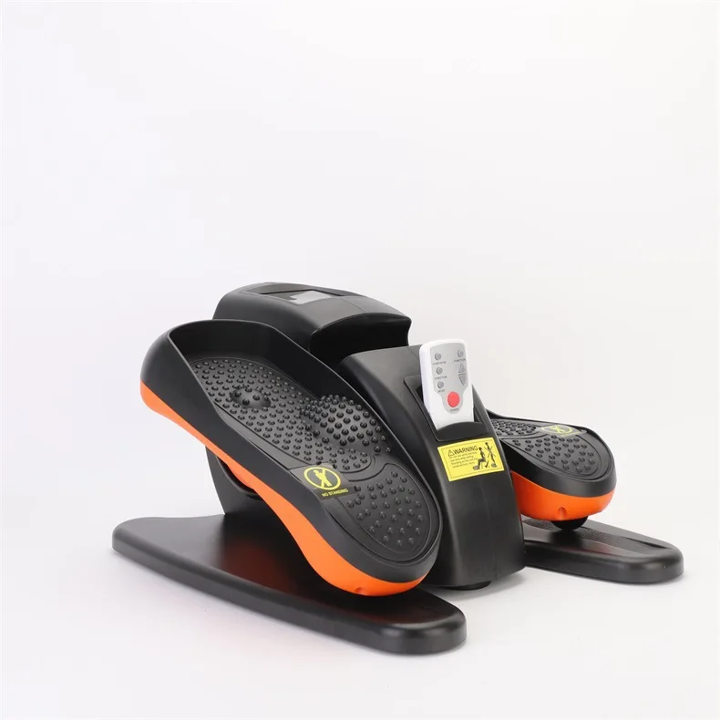 Under Desk Cross Trainer Mini Mute Home Exercise Bike Machine Mini Electric Elliptical Trainer with Large Pedal for Elderly view 3