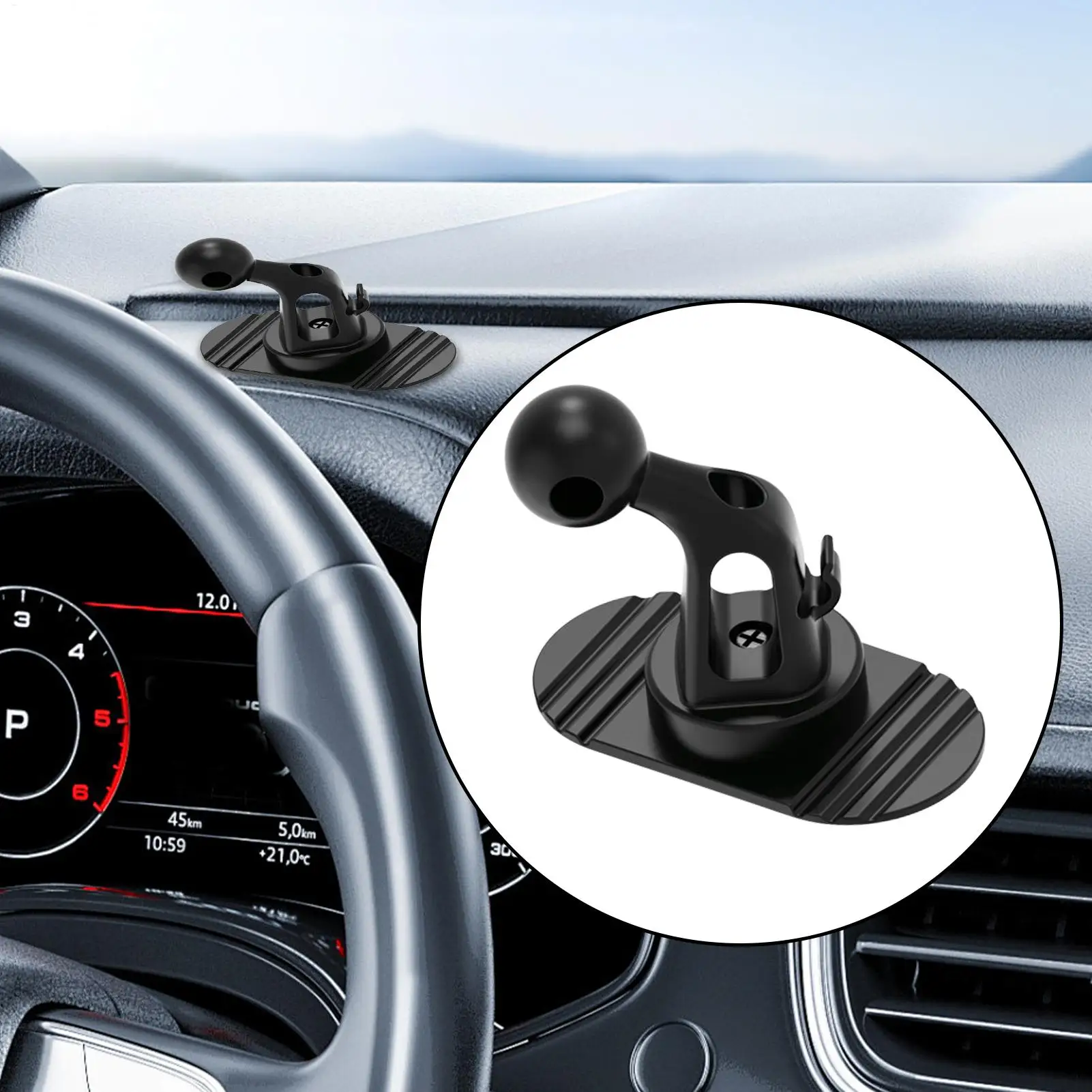 Universal Car Dashboard Phone Holder Base Ball Head Easy To Install Sticker Car Mount Car Dashboard 360 Degree Rotation