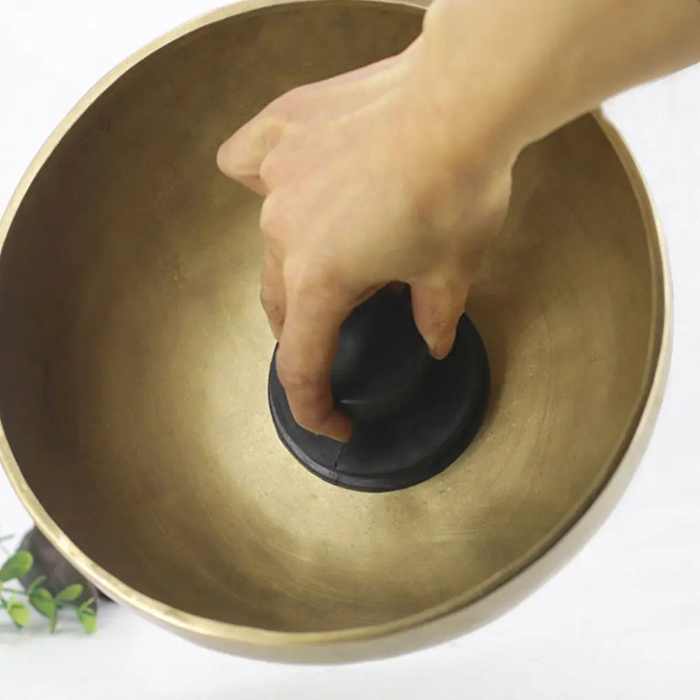 2Pcs Singing Bowl Lifting Handle Rubber Portable Suction Handle Sound Bowl Tool Ergonomic Secure Grip Yoga Accessories