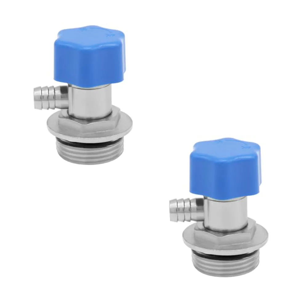 360 Degree Rotation Valve Solenoid Valve 5x3.5x3.5cm Brass Drain Valve 12 Hose Barb Efficient Water Circulation