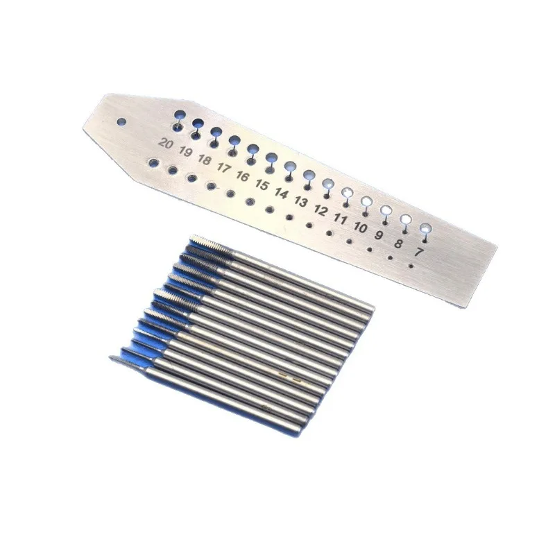 For repair tools, wire plates, tapping plates, thread turning screws, miniature tapered plate sets