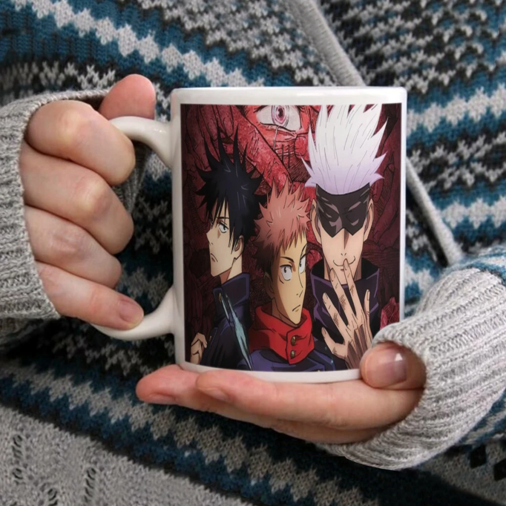 Jujutsu Kaisen Gojo Satoru 11oz Funny Coffee Mug Ceramic Mug for Hot and Cold Drinks Perfect Gift Coffee Lovers