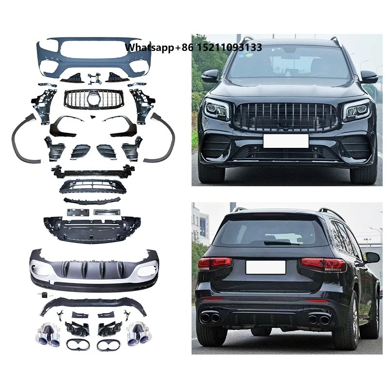 2018 Car Modification Upgrade AMG35 Surround Front Bumper and Rear Bumper Body Kit Suitable for