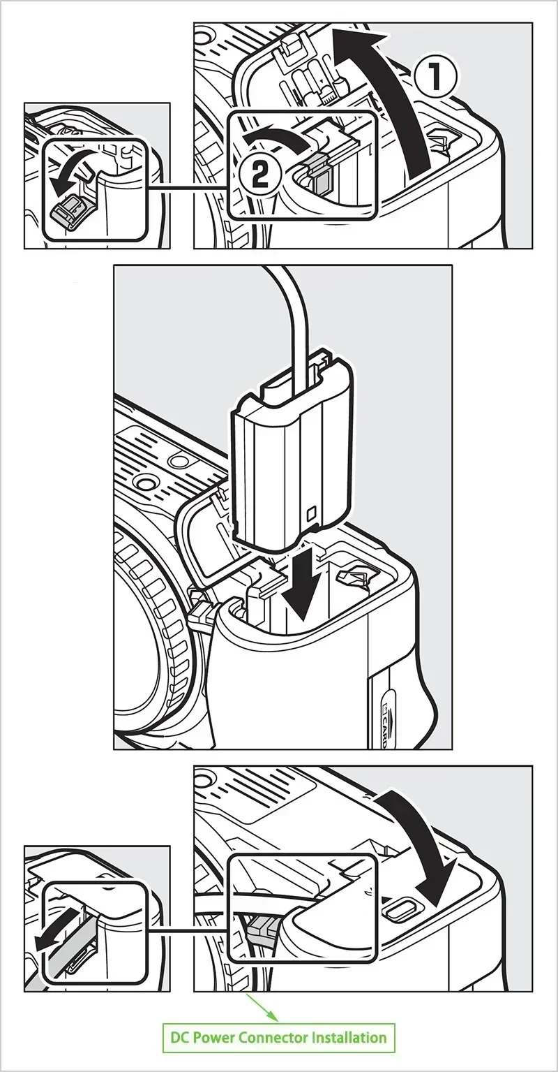 EP-5B Power Connector EN-EL15/a/b Dummy Battery for Nikon Z6 Z7 D500 D600 D780 D800E D810A D850 D7000 D7100 D7200 D7500 Camera