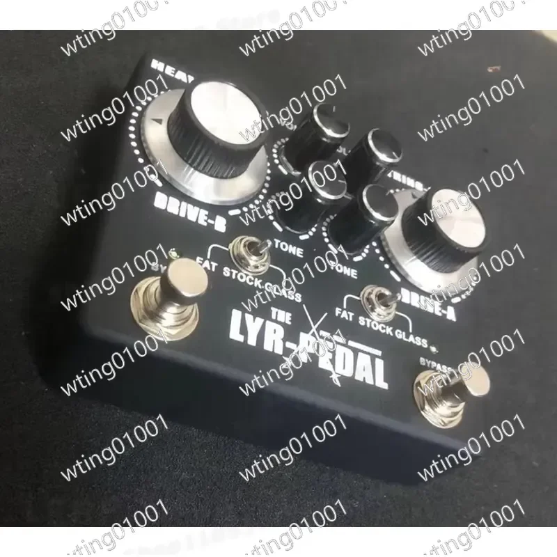 for King Tone Duellist Overdrive Distortion Effect Pedal for Electric Guitar High Gain Dynamic Crunch Tone Compact Stompbox