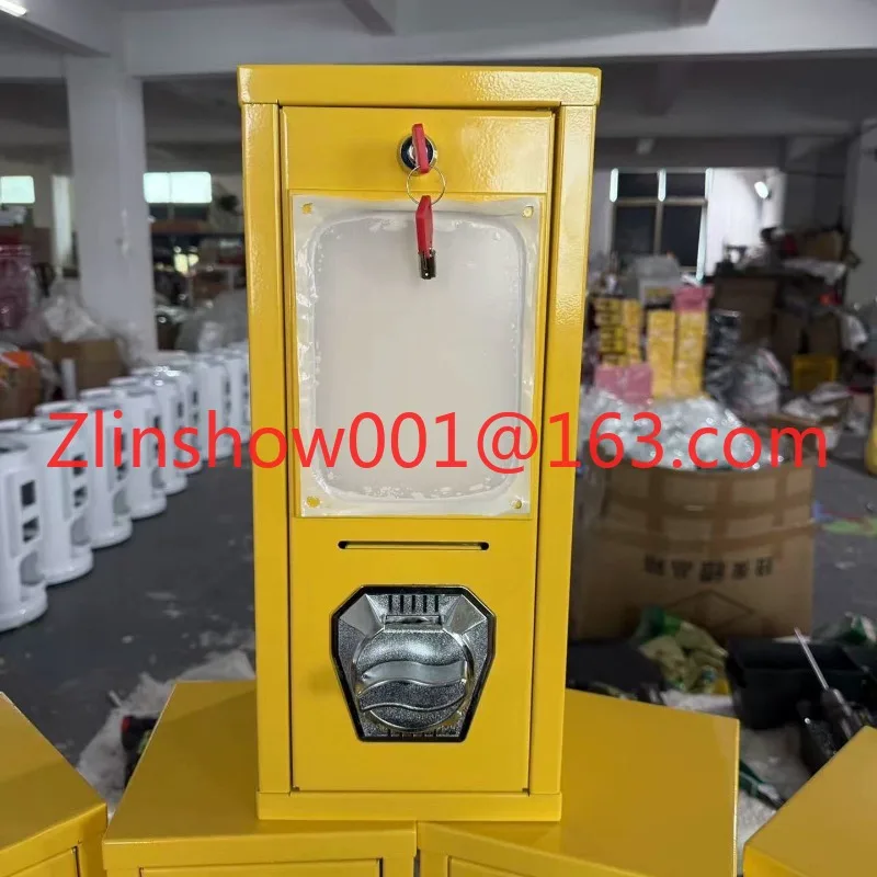 Self service vending machine desktop type non electric coin operated card tattoo sticker vending machine twist card machine