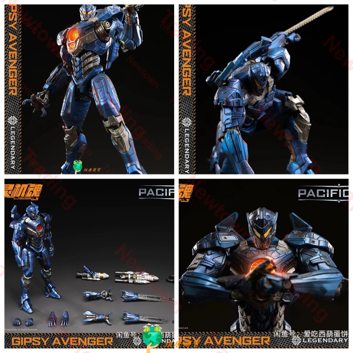 

24-hour Shipping Inspiration Soul Guochuang Mecha Pacific Rim 2 Revenge Wanderer Finished Model with Light Painting