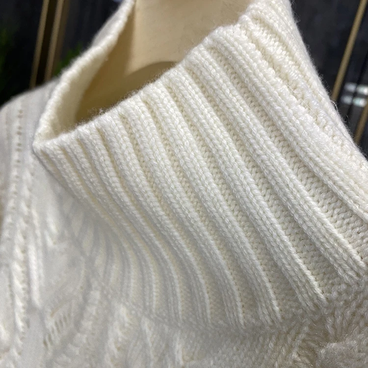 女性の透かし彫りのタートルネックセーター,ニットのツイストセーター,カシミアのknitwear,柔らかくゆったりとした生地,高品質,春,秋,x428