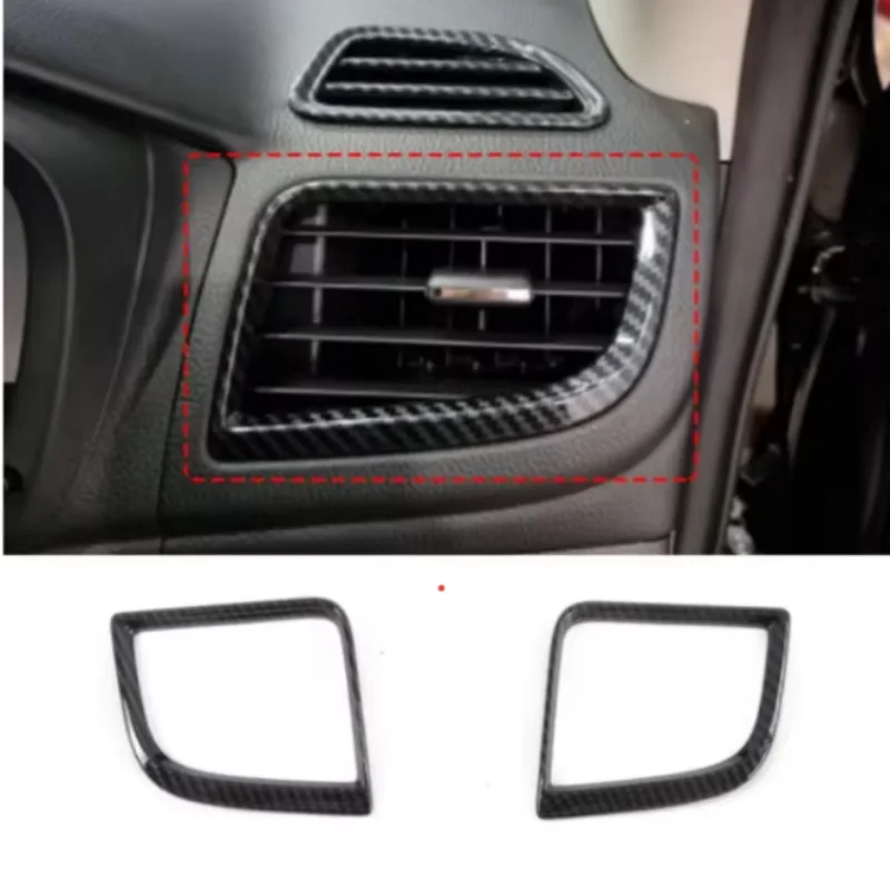 LHD Interior Accessories Fit  For Mitsubishi Pajero sport 2020-2022 Carbon fiber ABS Decoratin Cover Trim