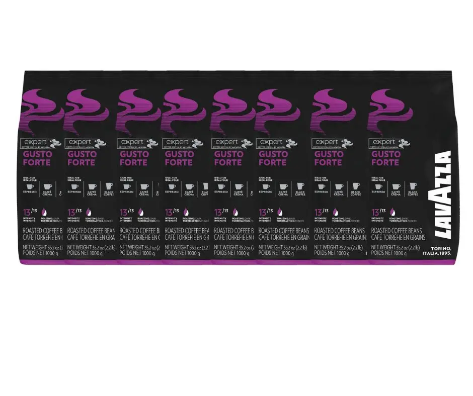 Kawa ziarnista Lavazza Gusto Forte zestaw 8x1kg