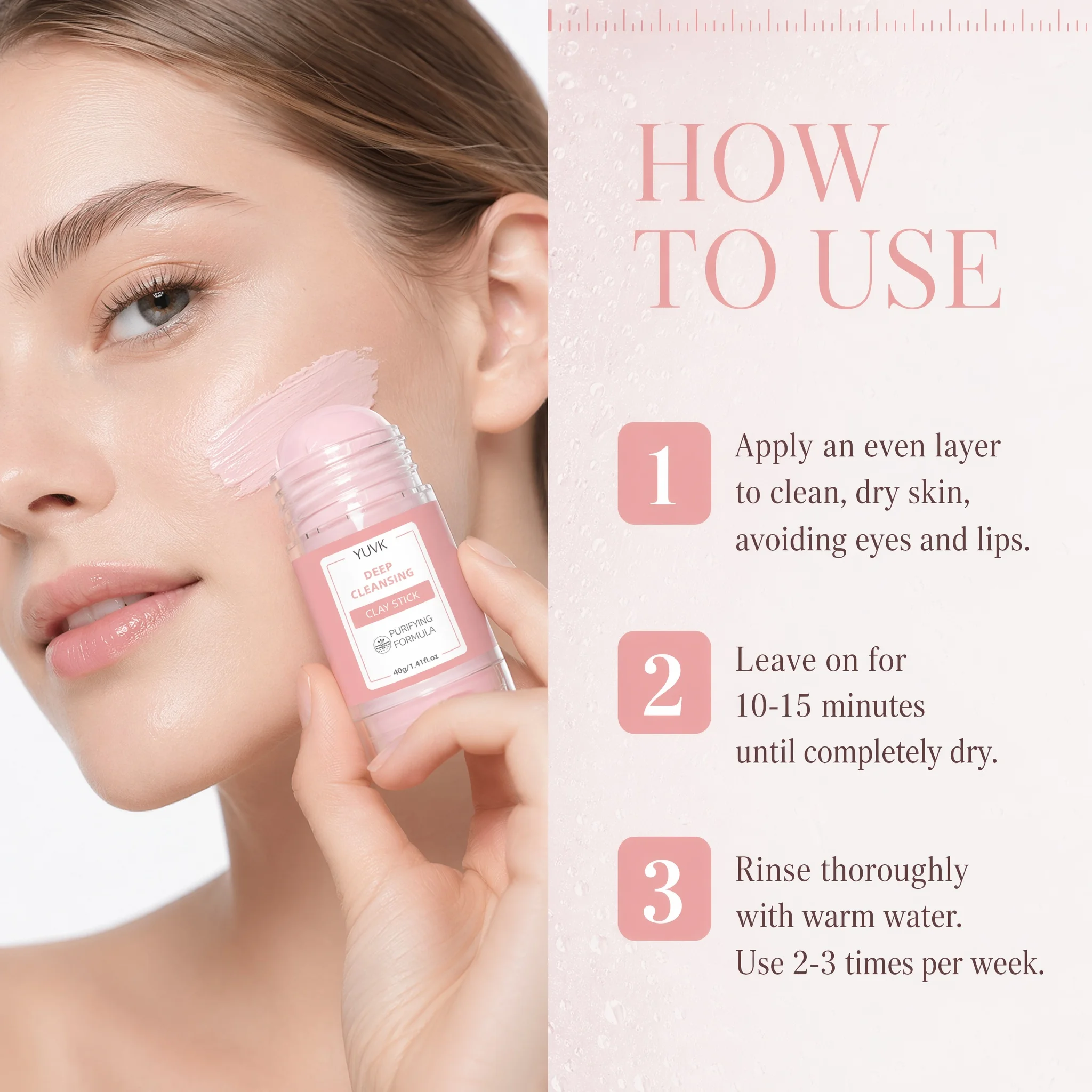 YUVK Cleansing and Moisturizin - Bentonite Clay Mask ulasan dan harga