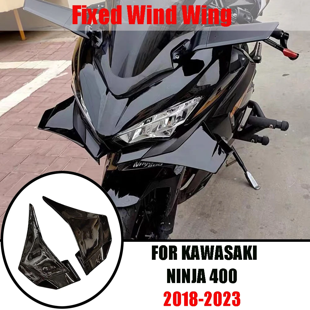 

NEW For Kawasaki Ninja 400 Motorcycles Accessories Winglet Aerodynamic Wing Kit Spoilers NINJA 400 Fixed Wings
