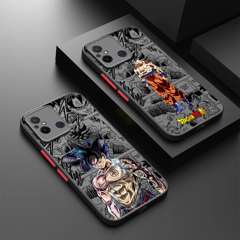 Dragons Balls For Redmi 12C 11A 10X 10C 10A 9C NFC 9AT 9A 9T 8A 7A A2 Plus Power Frosted Translucent Phone Case