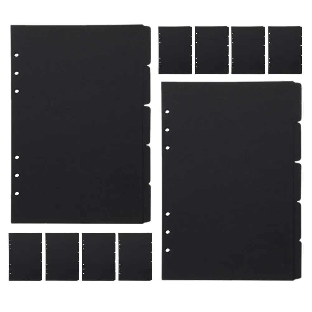 

10 Sheets A5 Paper Binder Dividers with Writable Tabs Index Dividers for Loose Leaf Notebook Planner Organization Colored
