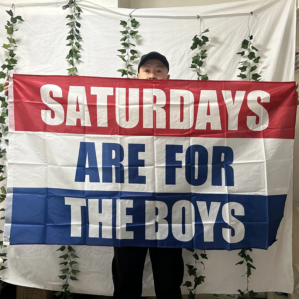Saturdays Boys Flag 3x5fts  90x150cm polyester Saturdays Boys Flag hanging banner for home decoration