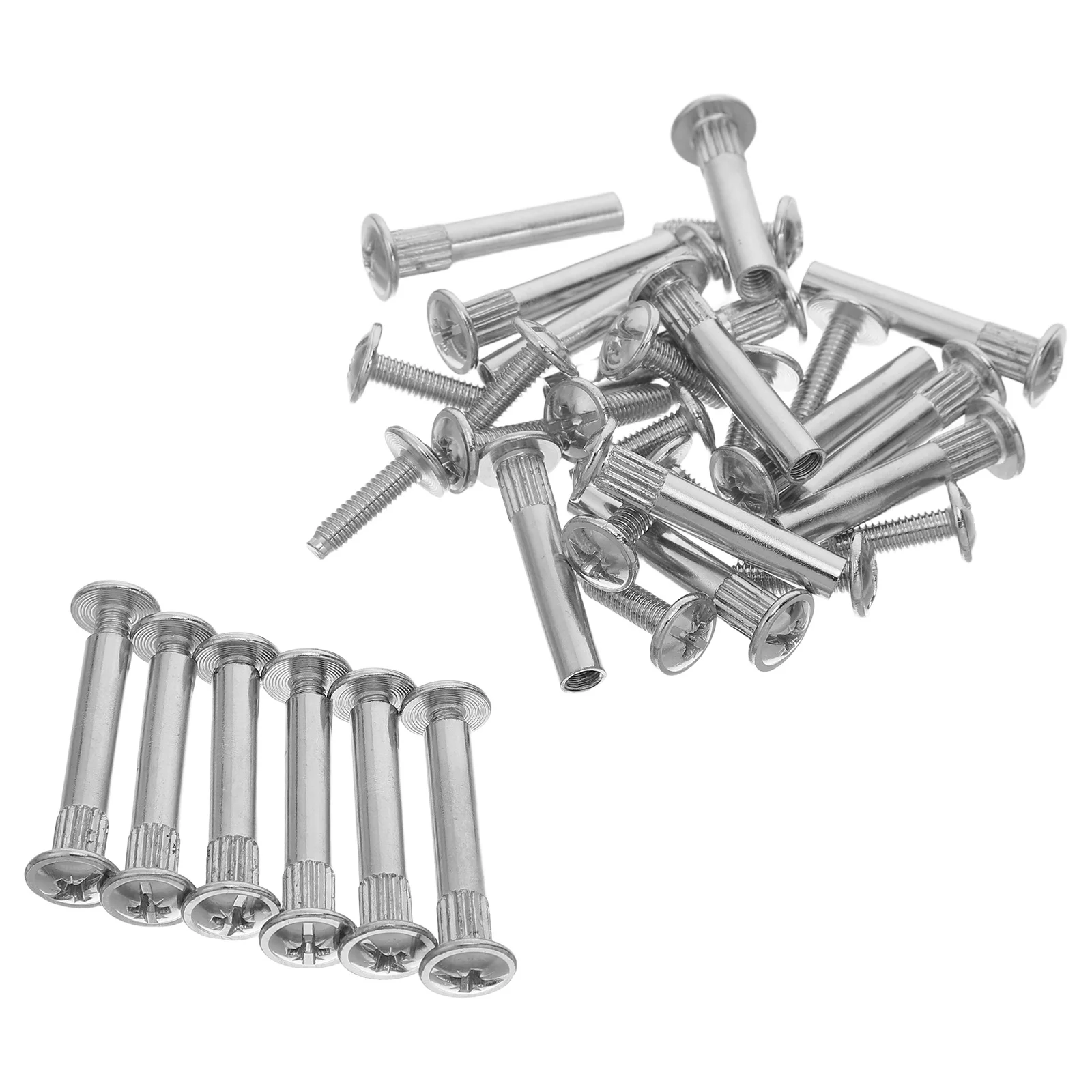 

100Pcs Furniture Connector Bolts Set M4 Cabinet Panel Binding Screws Nuts Combination Chicago Fasteners Wood Closet Desk