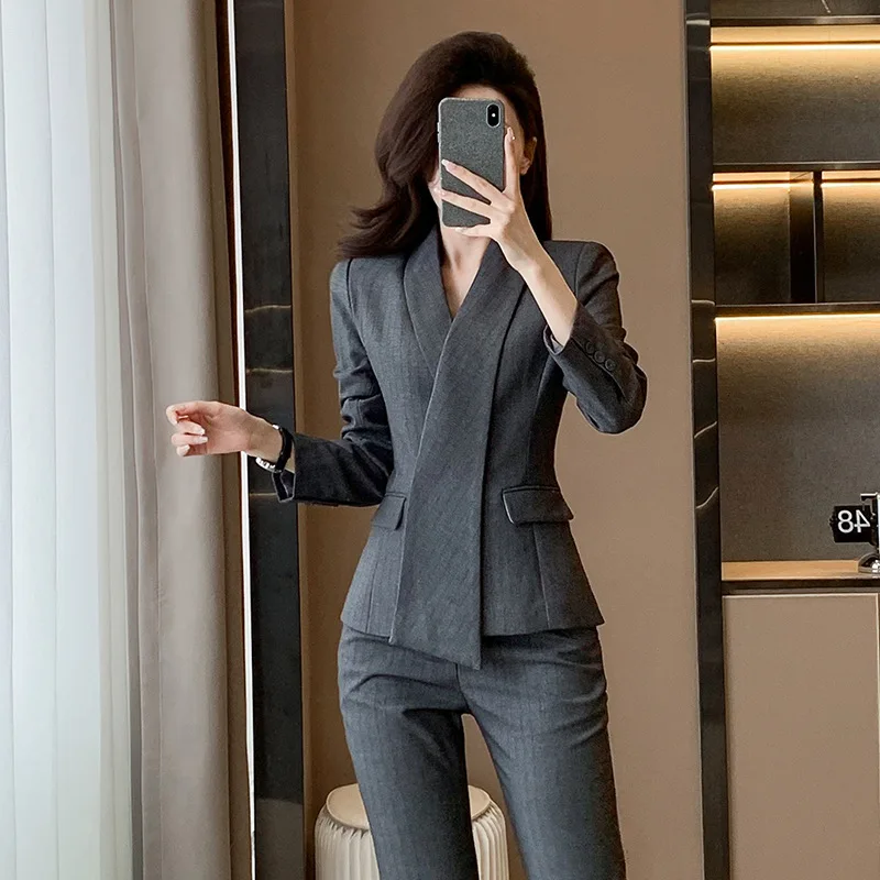 High-End Business Suit Women's Autumn Fashion Temperament Overall Workplace Formal Wear Hotel Manager Commuting Work Clothes