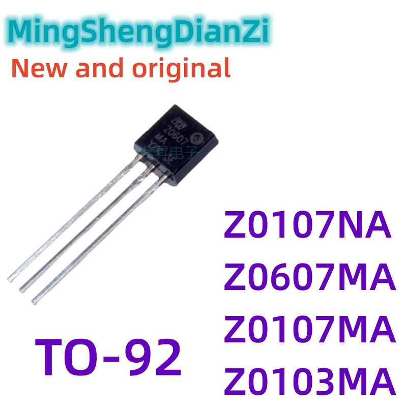 10Pcs Neue Z0607 Z0607MA ZU-92 TRIAC 0,8 A/600V Z0107NA Z0107MA Z0107 Z0103MA Z0103 Z0607MA z0607