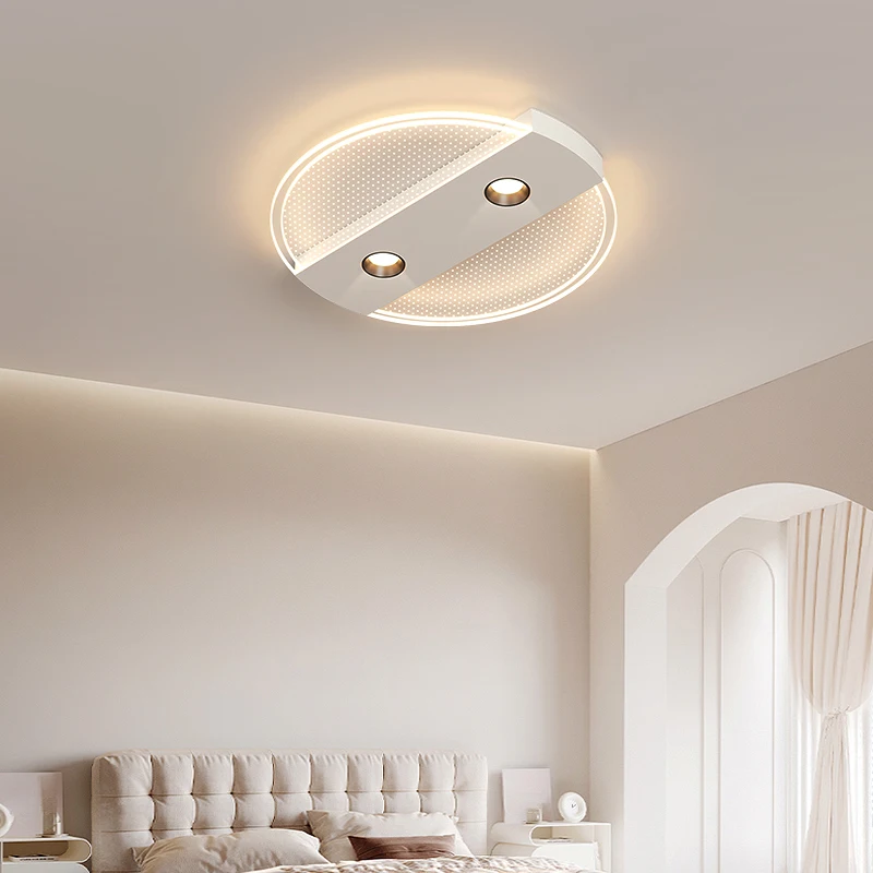 New Minimalist Atmospheric Bedroom Ceiling Light Full Spectrum Eye Protection Ultra-Thin Living Room Light With Spotlights