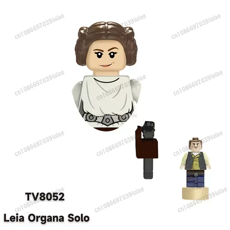 Tv6001 besta reino han solo leia C-3PO bobafett robô figura brinquedo tijolos montagem boneca construção aniversário tv8003 tv8005