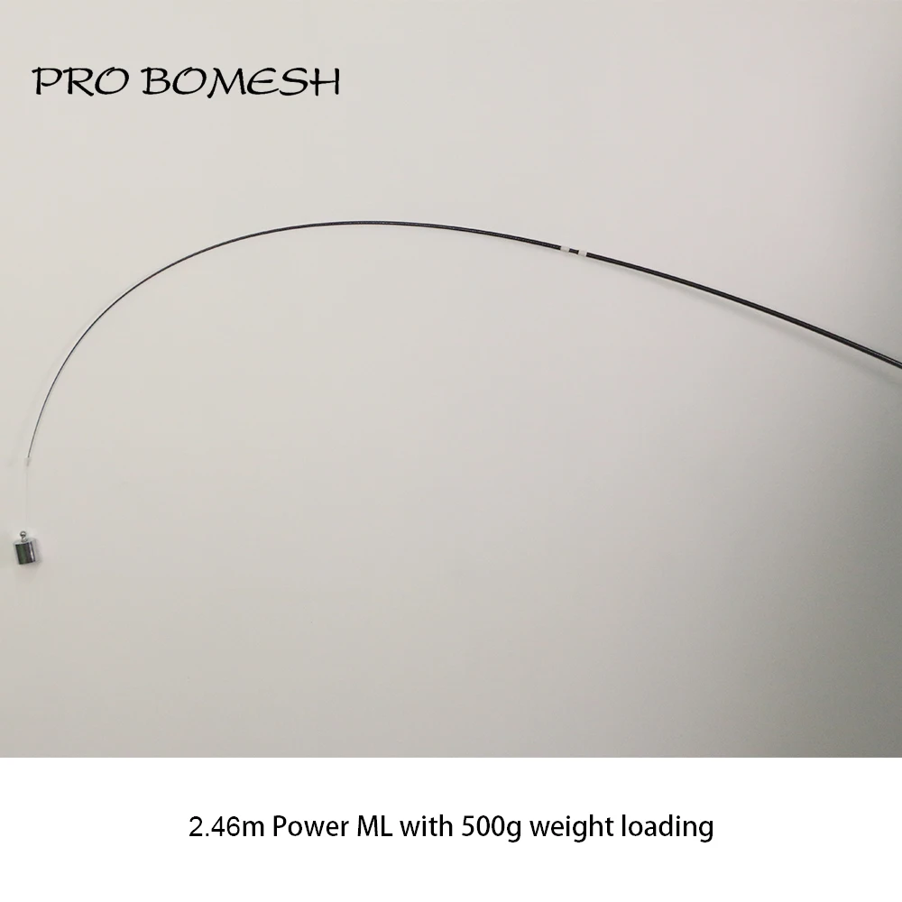 Pro Bomesh 1 Pcs 2.46M/8FT 2 Section Swirl Sanded Carbon Fiber Travel Rod Eging Rod Blank Spigot Joint DIY Rod Building Blank