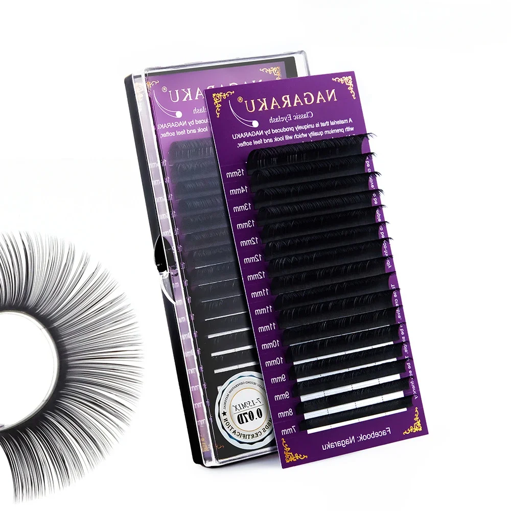 

16 Rows 6 Boxes C D Curl Curly Fluffy Soft Eyelash Extensions Individual Eyelashes Artificial False Eyelashes