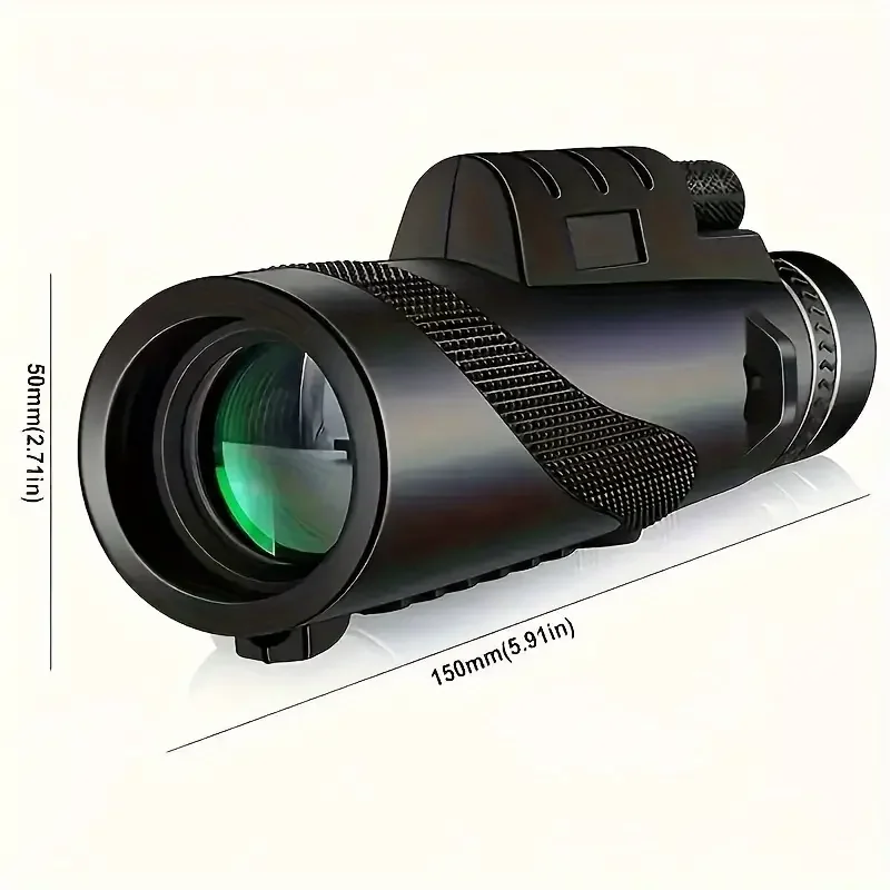HD 10X42 Monocular Telescope Suitable for Adult Smartphones Used for Stargazing Hunting Wildlife Bird Watching Camping Hiking