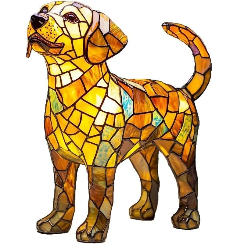 Волшебная красочная фэнтезийная лампа для собак, креативный кот, такса, ночник в форме большого стопы для домашнего декора, подарок