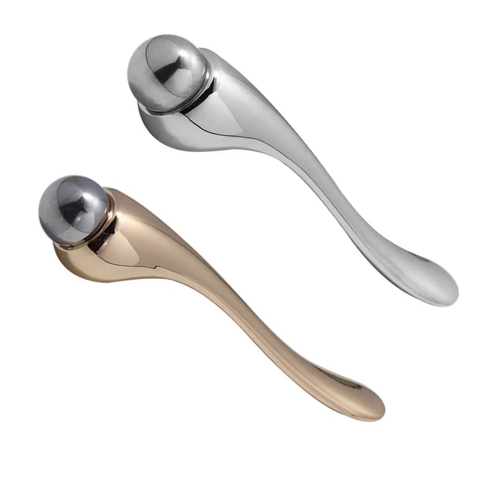 2 ชิ้น ครีมบำรุงรอบดวงตาแบบแท่ง ลูกกลิ้งนวดหน้าแบบพกพาสำหรับผู้หญิง ช่วยลดรอยคล้ำใต้ตา ลดอาการบวม เครื่องมือดูแลผิวแบบง่ายๆ สำหรับการแต่งหน้า