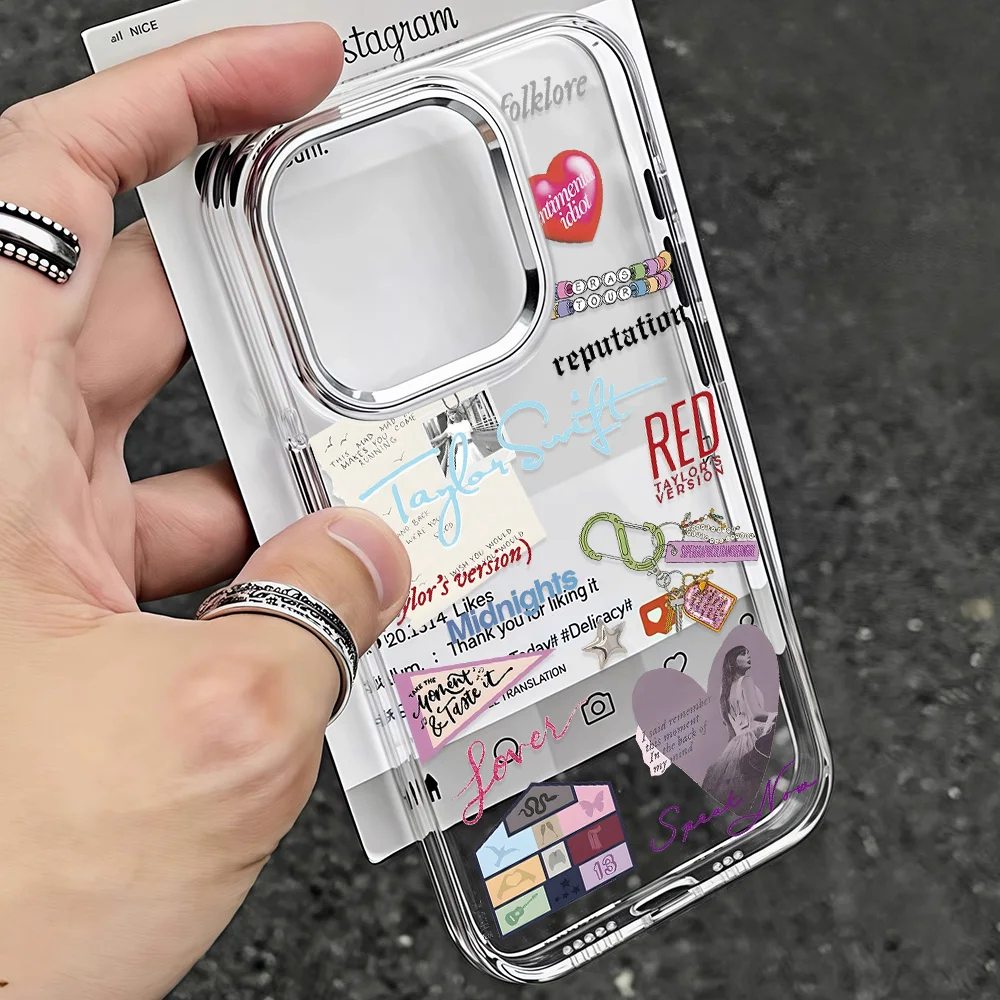 Singer t-aylors Art s-swifts funda de teléfono caliente para IPhone 17 16e 16 15 14 13 12 11 Mini Pro Max X XR XSMAX 8 7 Air Plus cubierta suave