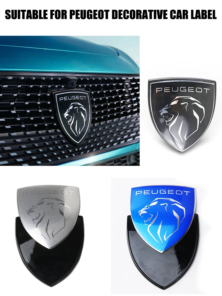Für Peugeot 301 307 308 406 508 2008 3008 5008 108 RCZ 607 107 306 Auto-Fronthaube Emblem Kofferraum-Abzeichen Frontgrill Logo Aufkleber – Detail 7