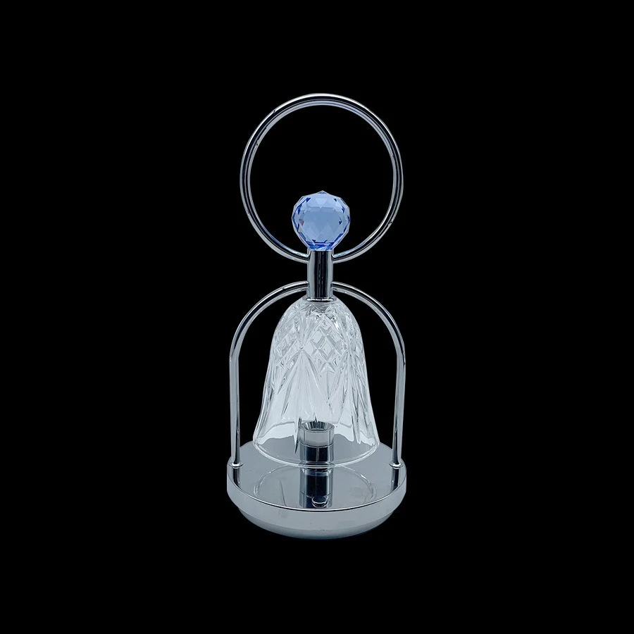 Light Luxury and Simple Desktop Decoration Small Night Light Geometric Glass Bedside Table Lamp Atmospheric Desk Lamp