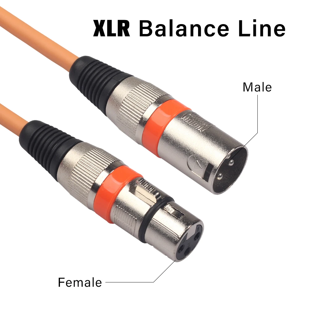 كابل XLR ملون عالي الجودة ذكر إلى أنثى OFC الصوت احباط + مضفر محمي لخلاط الميكروفون مكبر للصوت طويل 3m 5m 10m #2