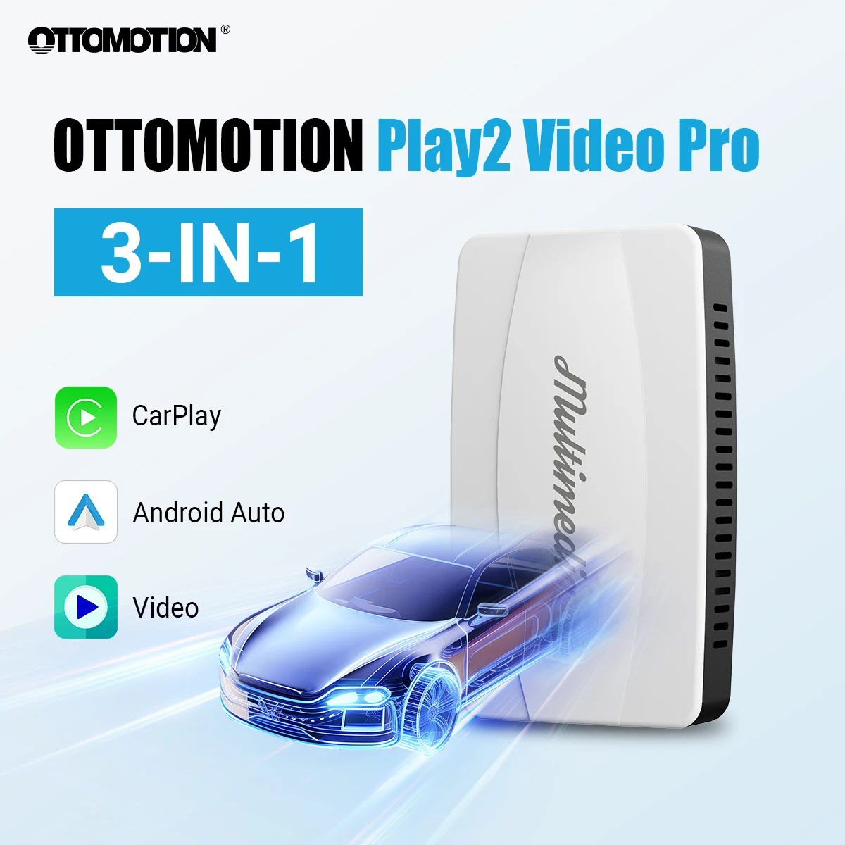 

TV Box Smart Car Intelligent Systems Android Auto CarPlay Wireless for Netflix Spotify Play2Video Pro Ai Adapter 2024