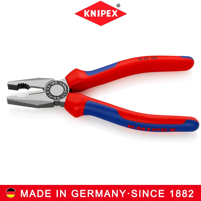 KNIPEX NO.03 02 180 Combination pliers multifunctional high hardness cutting flat wear-resistant durable easy to use