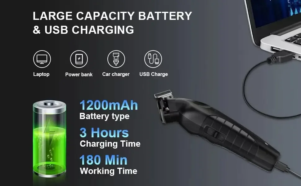 Kemei Elektrische Haarschneidemaschine für Herren, elektrische Haarschneidemaschine, professionelle Haarschneidemaschine für Männer, Km-2299 Km-032 Km-1102 – Detail 8
