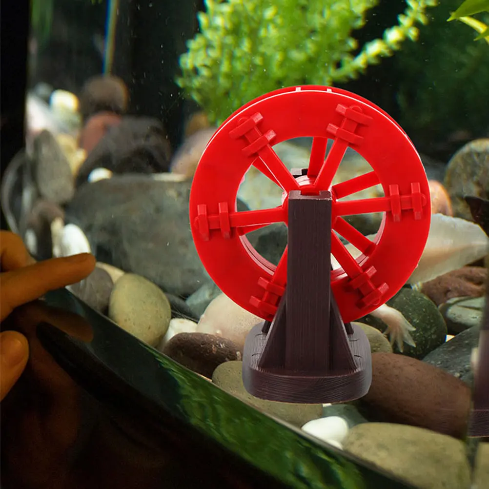 

Project Fish Tank Decoration Desktop Wheel Aquarium Landscaping Prop Scene Decorations