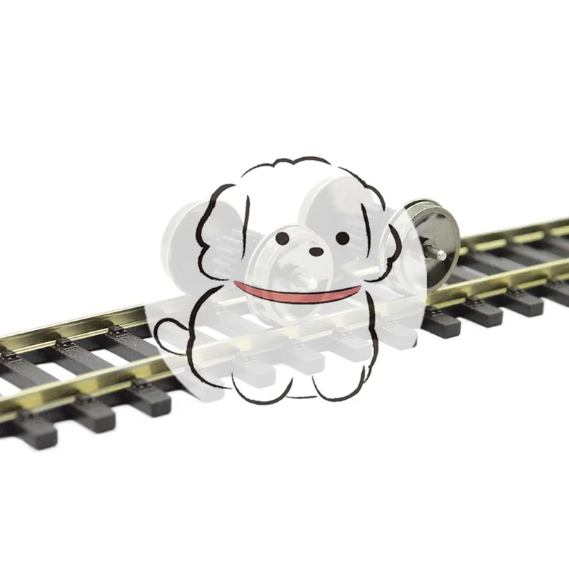 

2 Pieces HO Scale Wheels Upgrade DC Wheel Set For 1:87 Model Trains Railroad HO Gauge Wheels For Model Trains DIY Accessory