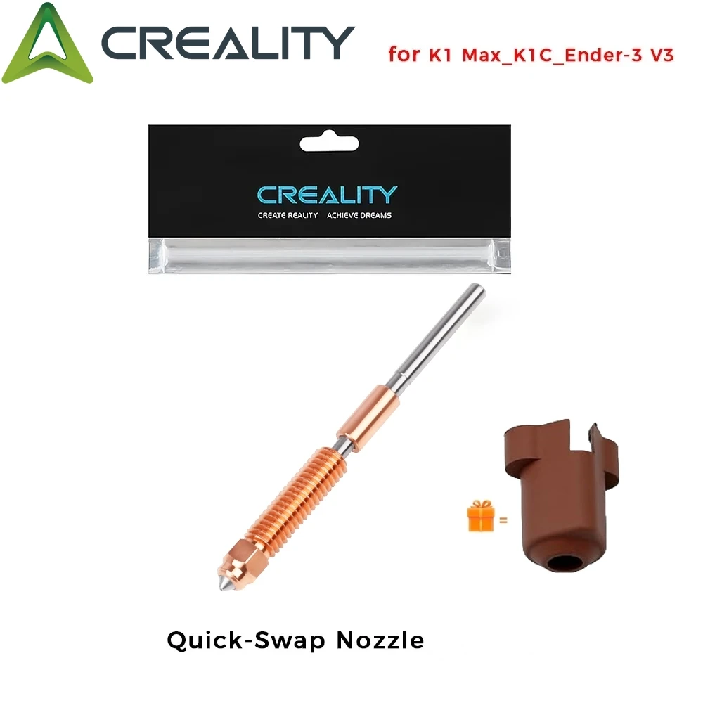 Creality K1C Nozzle,Quick-Swap 3D Printer Nozzle, Copper Alloy and Hardened Steel Nozzle for Ender 3 V3, 3 V3 Plus, K1 Max