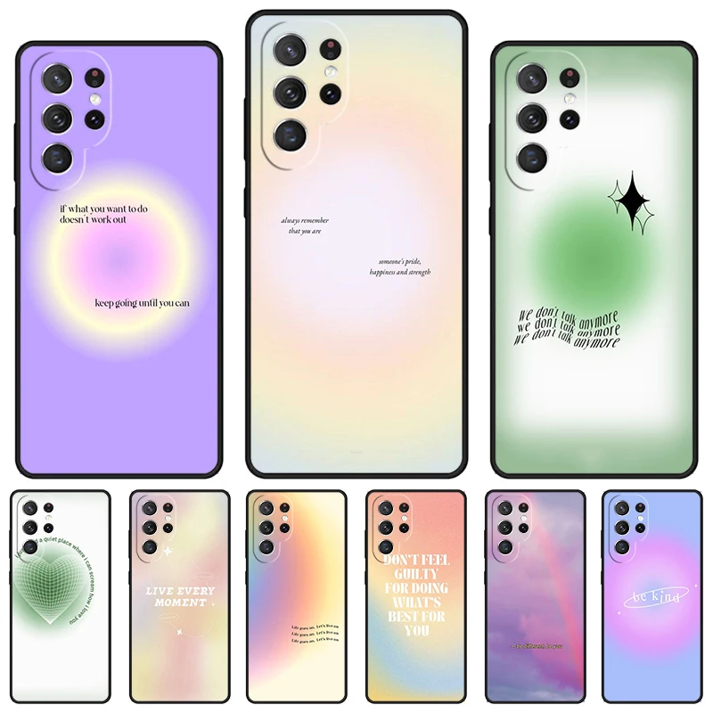 

Минималистичный пастельный неоновый чехол для телефона Goodvibes Heart для Samsung Galaxy S24 S25 S23 S22 Ultra Note 10 20 Plus S20 S21 FE