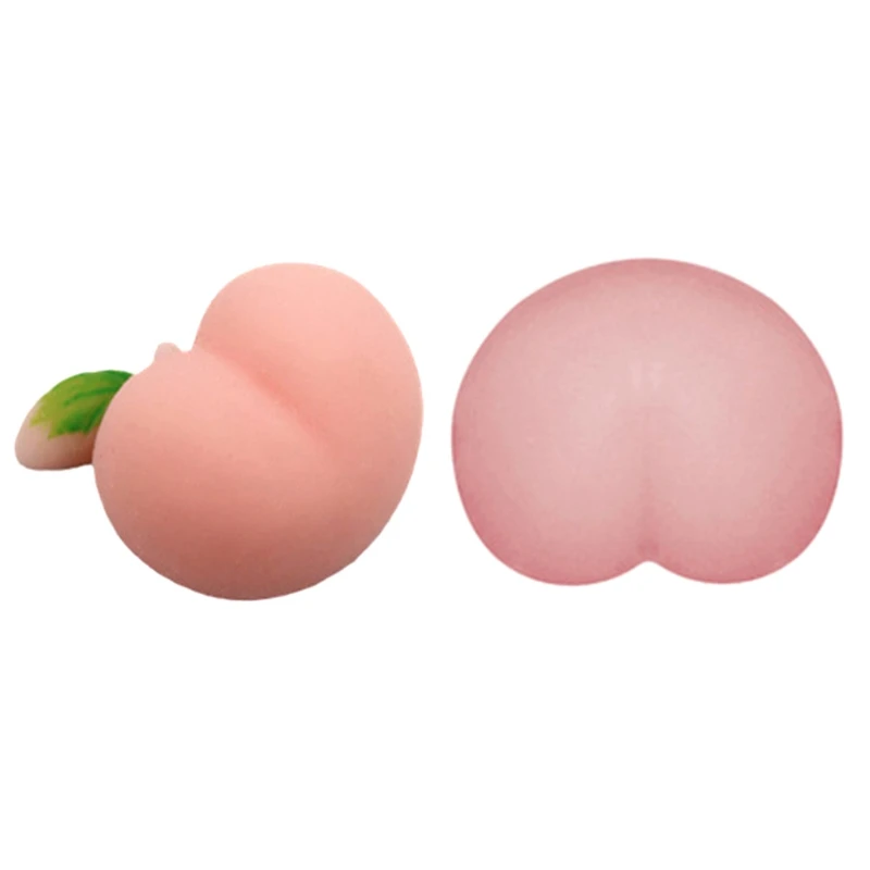 

77HD 2PCS Squishy Ball Anxiety Peach Butt Decompression Toy для снятия стресса при аутизме