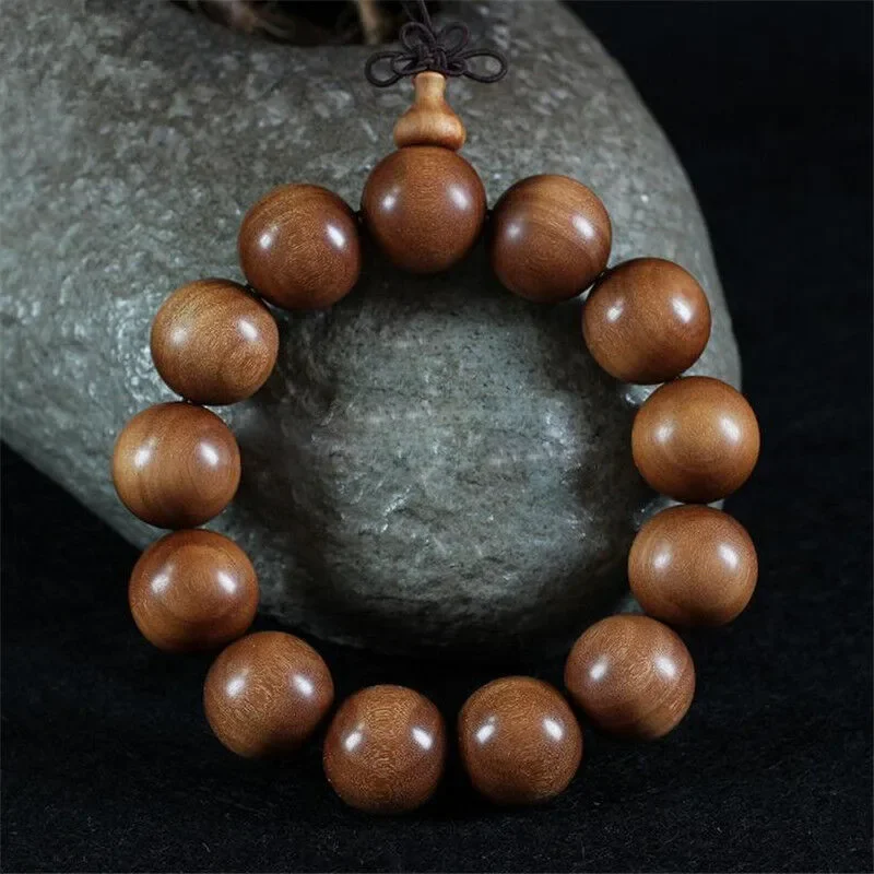 India sinking grade old material Laosan Sandalwood hand string Buddhist beads bracelet men women agarwood rosary red black meat