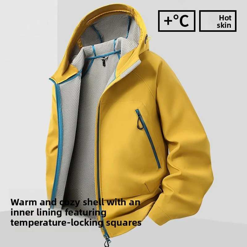 

Куртка из софтшелла для мужчин и женщин, ветрозащитное, устойчивое к истиранию тепловое уличное пальто для пеших прогулок, кемпинга и спецодежды